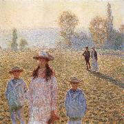 Claude Monet Landscape with Figures,Giverny France oil painting artist